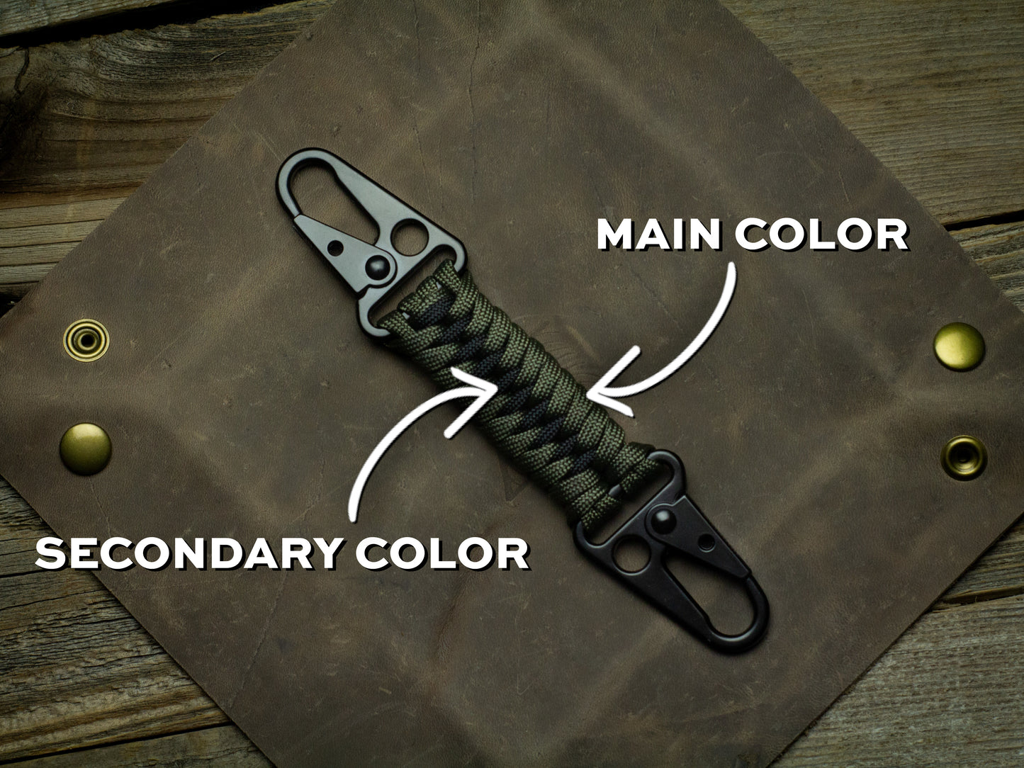 Tactical Dual Rifle Clip | HK Hook Paracord Keychain EDC