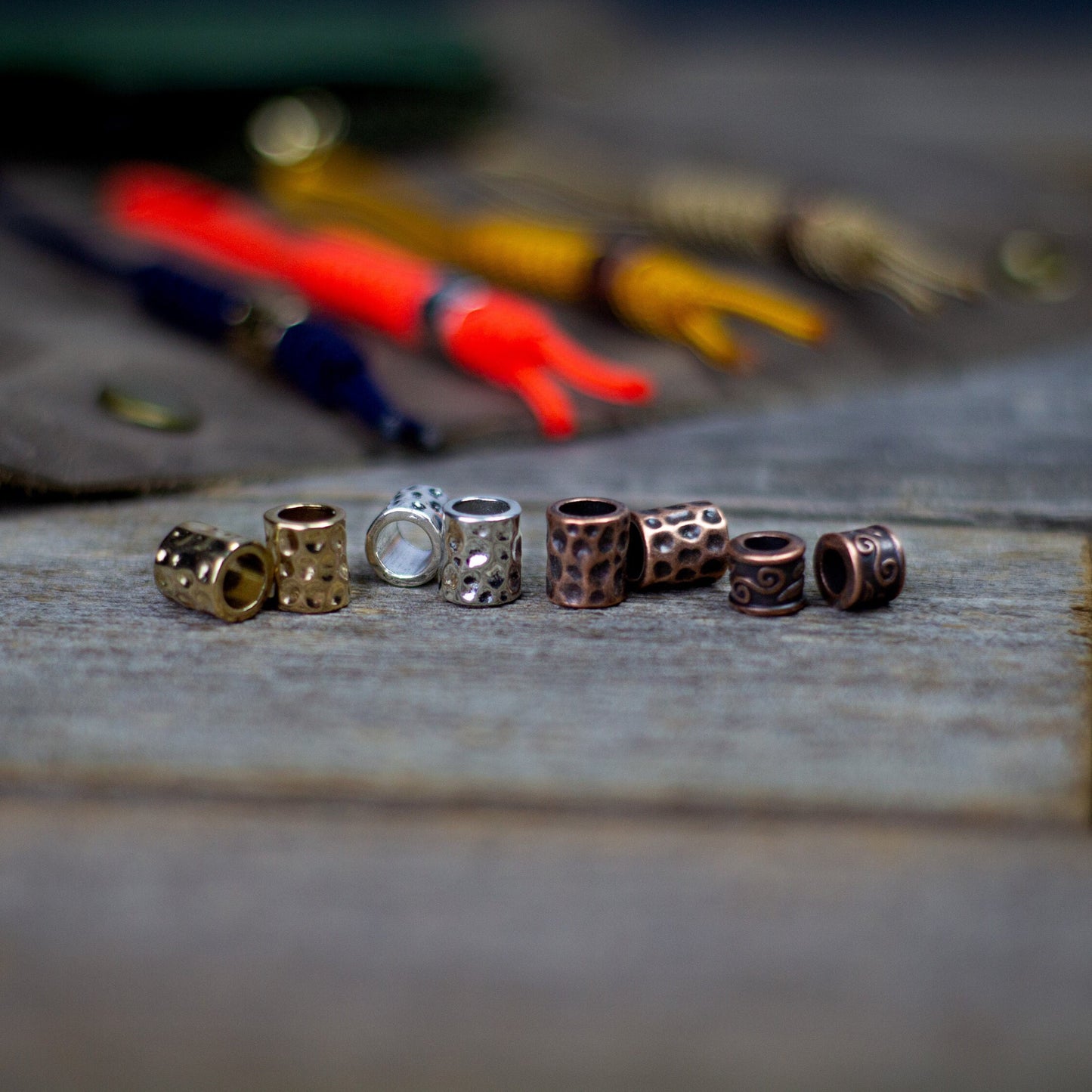 275 Paracord Knife Lanyard With Tibetan Red Copper Bead EDC
