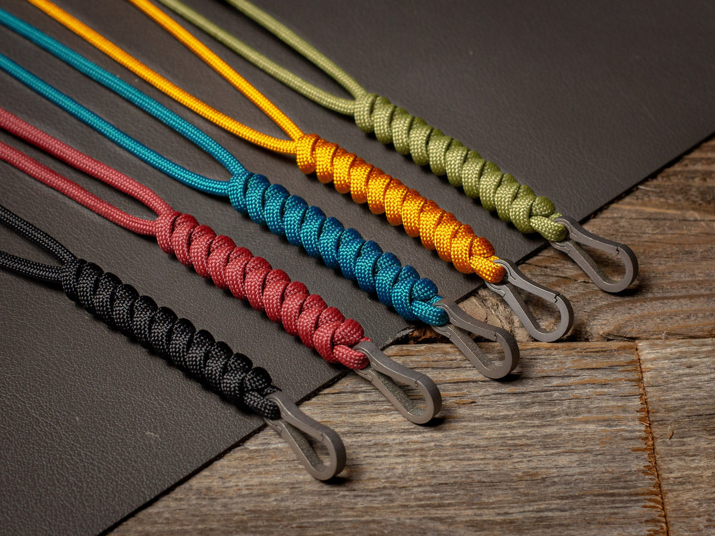 Non Ferrous Titanium Clip ID Lanyards, Paracord MRI Safe Non-Ferrous Ti Clip, Safety Breakaway Lanyard Radiologist Badge Holder