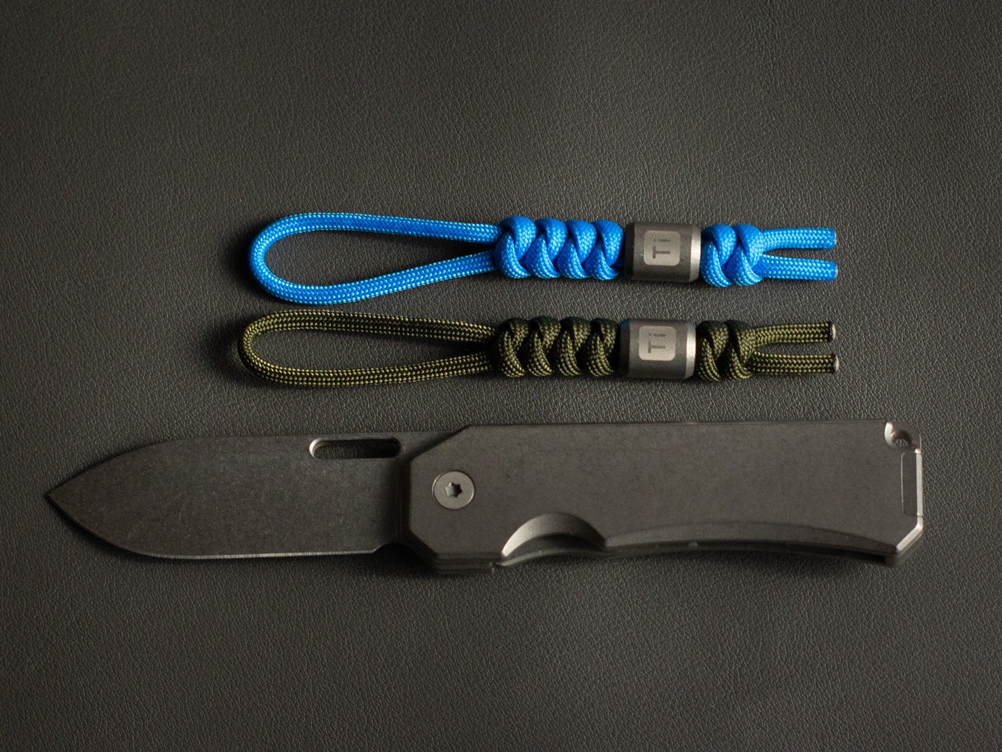 Ti Titanium Bead Paracord EDC Knife Lanyard | Choose Between 550 or 275 Paracord