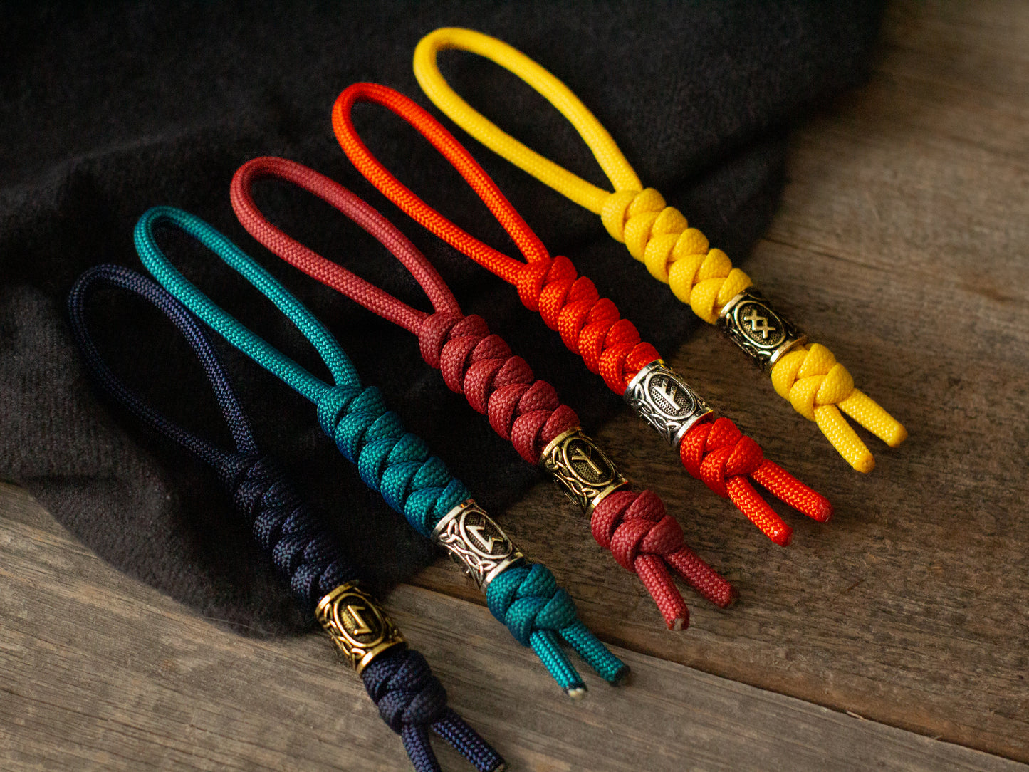 Viking Rune Paracord Knife Lanyard EDC