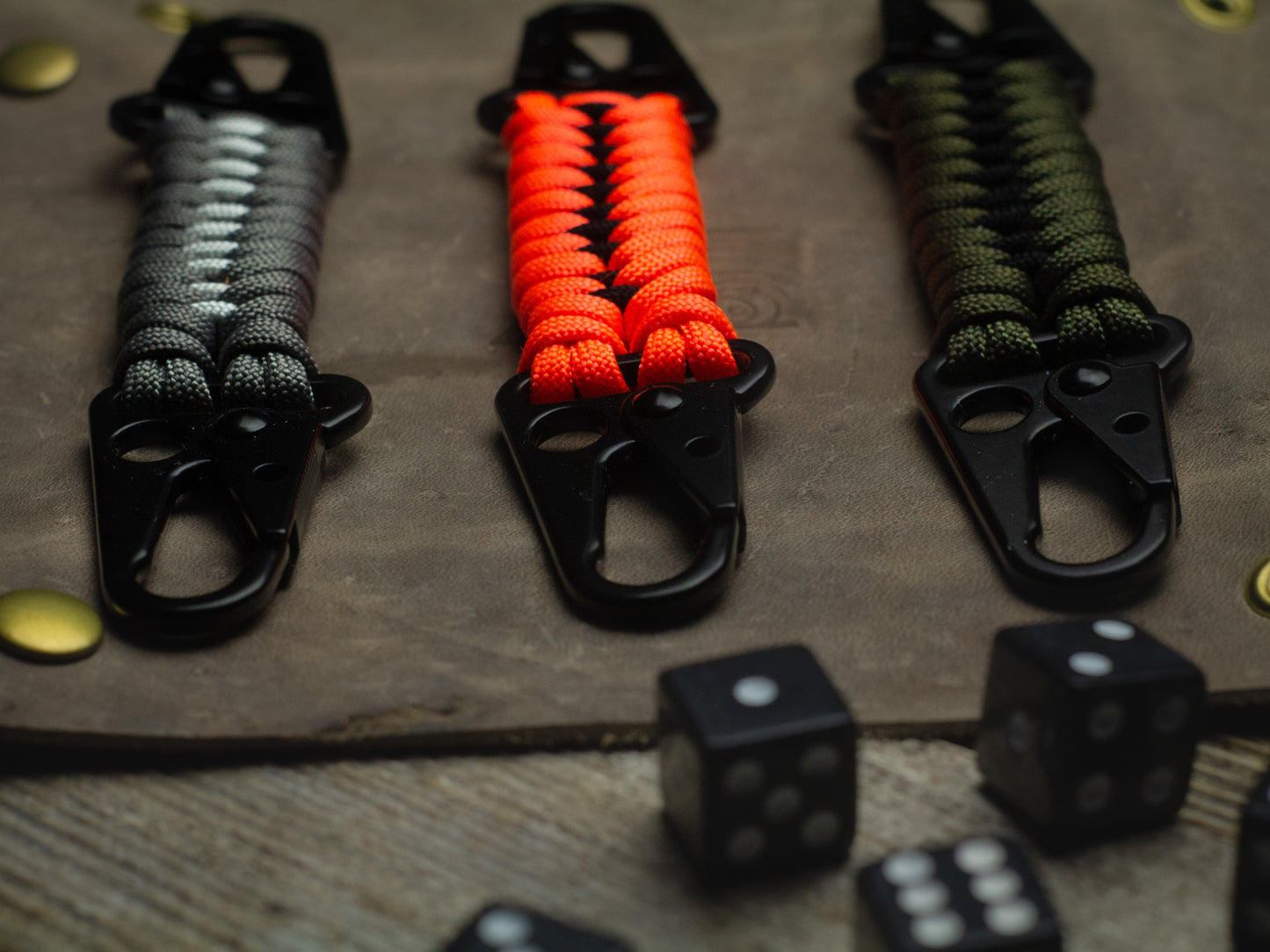 Tactical Dual Rifle Clip | HK Hook Paracord Keychain EDC