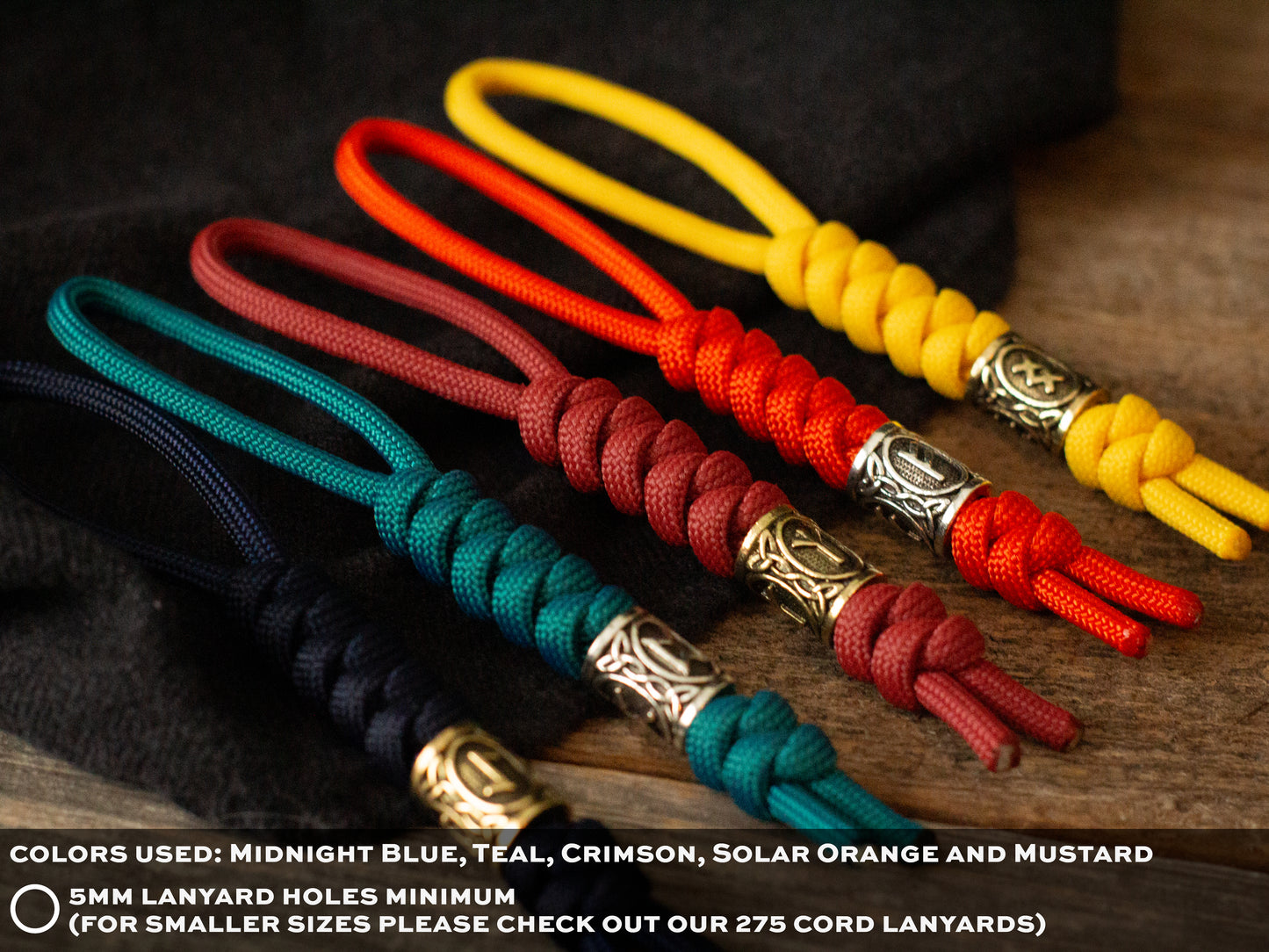 Viking Rune Paracord Knife Lanyard EDC