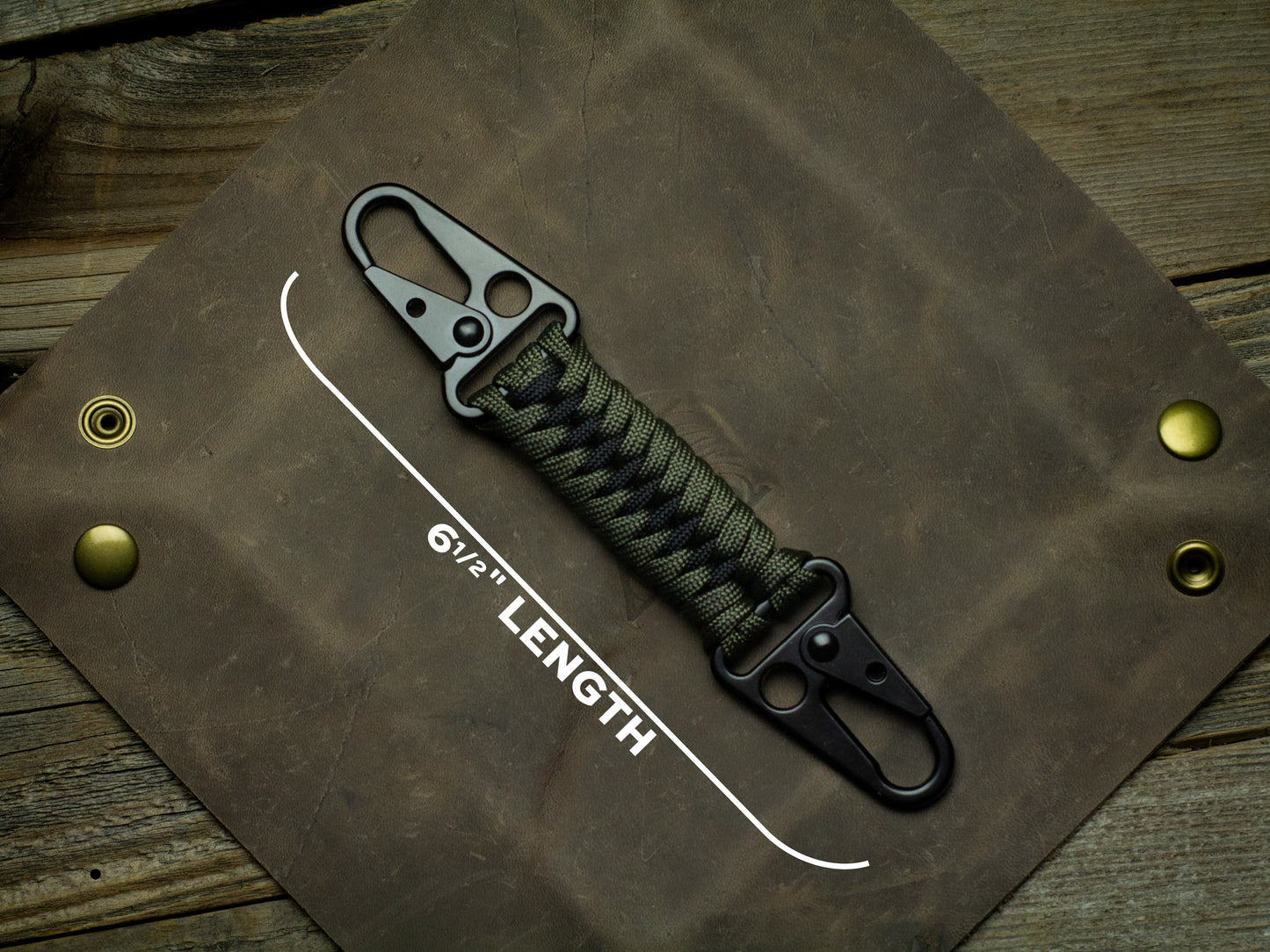 Tactical Dual Rifle Clip | HK Hook Paracord Keychain EDC