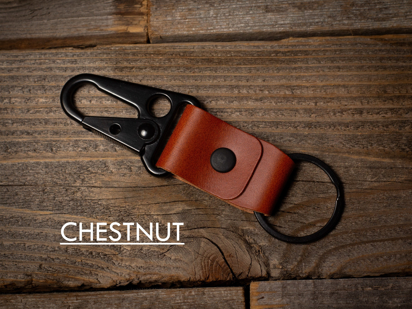 Leather Keychain, Minimalist EDC Leather Keychain Clip, Italian Leather Keychain, Tactical Keychain, HK Hook Leather Keychain