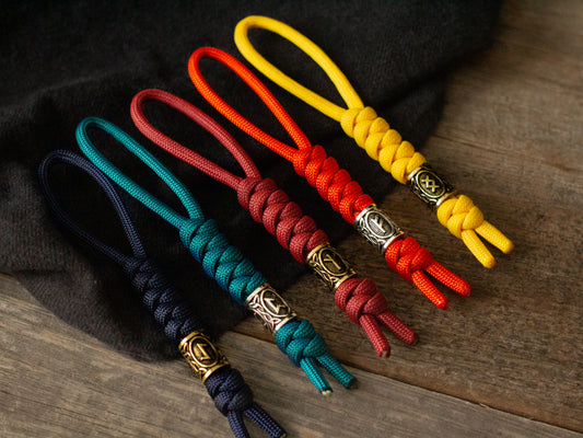 Viking Rune Paracord Knife Lanyard EDC
