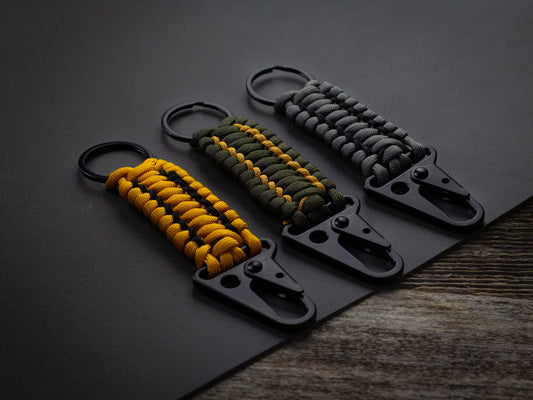 Stitched Paracord Rifle Clip | HK Hook Tactical EDC Keychain